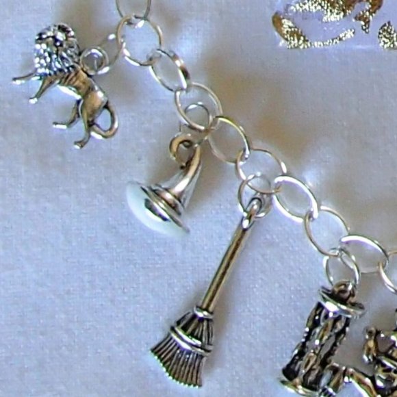 Wizard of Oz Theme Charm Bracelet SP Handcrafted + Free Organza Roses Gift Bag - Picture 14 of 16